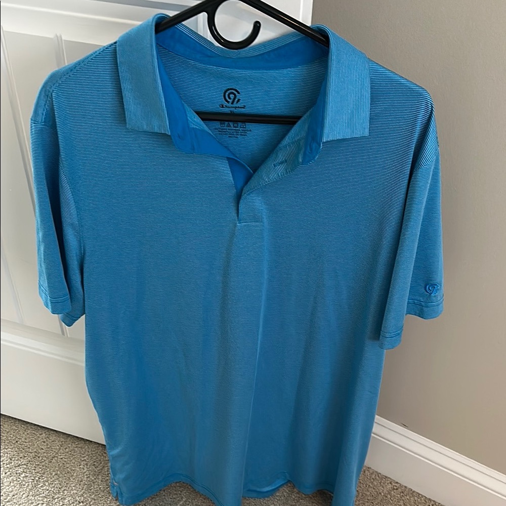 G/Fore Men's Blue Performance Polo Shirt